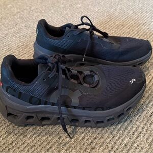 On Running Womens cloudmonster all black size 8